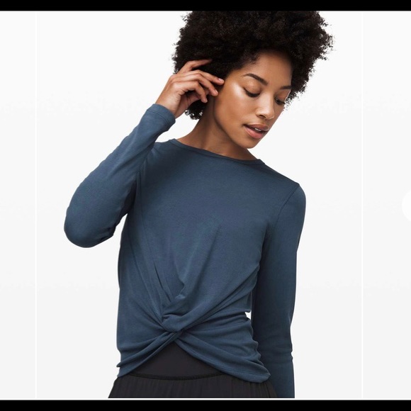 SOLD Lululemon Crescent Long Sleeve Cupro Rib - Picture 2 of 4